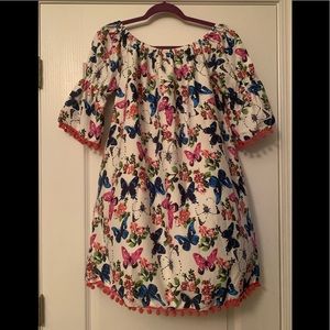 BUTTERFLY SHOULDER DRESS